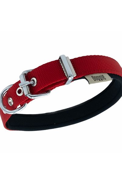 SAVEX Doggie Comfort Woven Bone Collar Red 2.0*35-40 cm (Dsbt-2062 m)