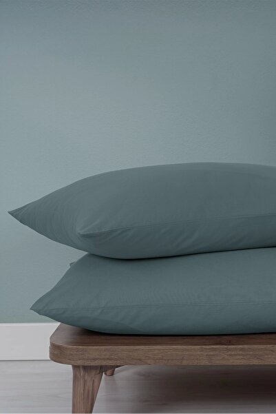 İssimo Home Ranforce Simply Pillow Case 50*70 Silver Blue