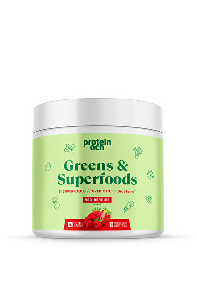 Proteinocean Greens & Superfoods - Red Berries - 120g - 20 Servis