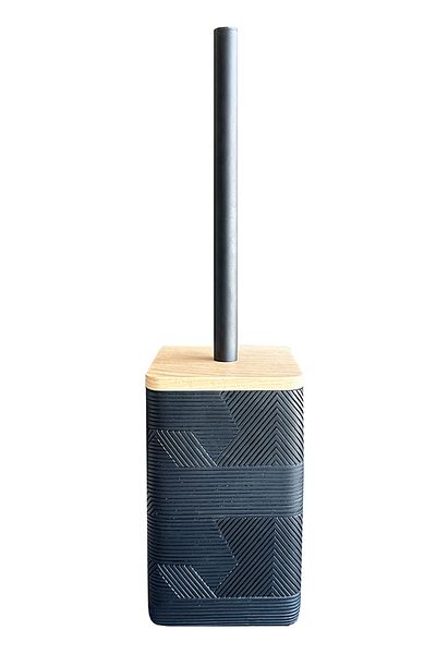 Prima Nova Μαύρη βούρτσα τουαλέτας Madera Tu