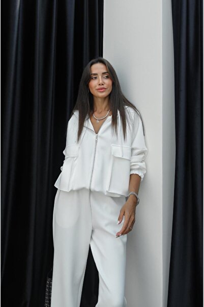 Havoş Clinton White Modal Tracksuit Set