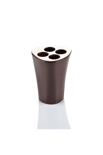 Prima Nova Bruno Brown Melamine Set with Toothbrush Holder