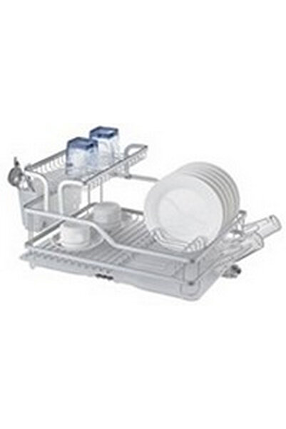 Prima Nova Bianka Paslanmaz Alüminyum İki Katlı Bulaşıklık 57*38*27 Cm