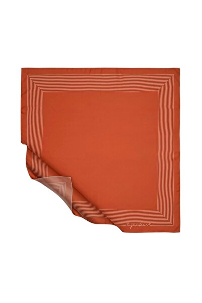 ipekevi Шовковий шарф з твілу - Prive - Помаранчевий