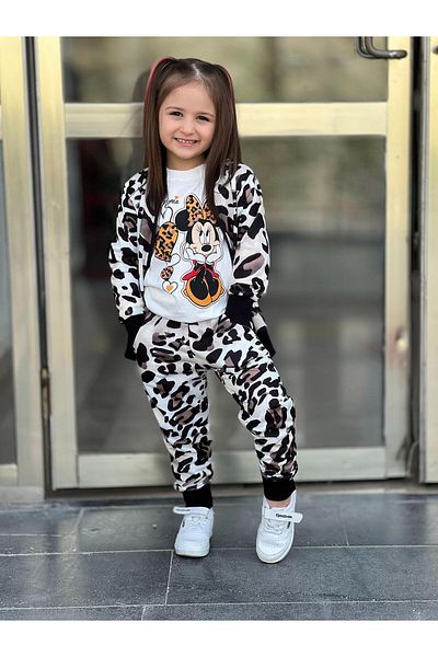 KOKOŞ BEBEK Minnie Printed 3 Piece Set |   Between 3/4 Years