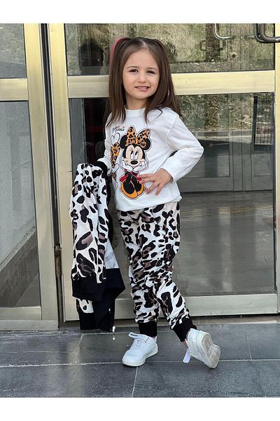 KOKOŞ BEBEK Minnie Printed 3 Piece Set |   Between 3/4 Years