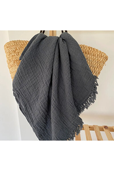 Bidoluraf 80x170cm Γκρι μαλακή υφή πετσέτα μπάνιου / πετσέτα παραλίας που στεγνώνει γρήγορα