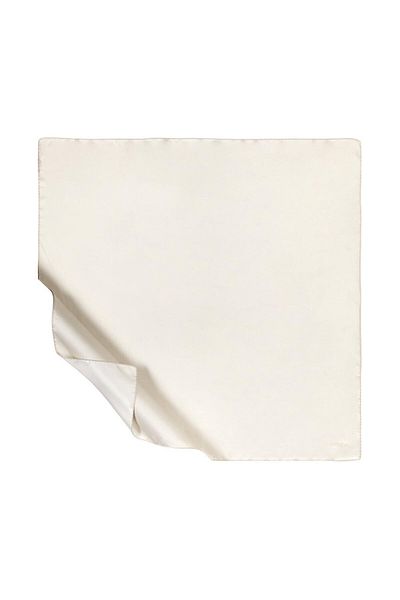 ipekevi Μαντίλι ίσιο Twill Silk - Ecru