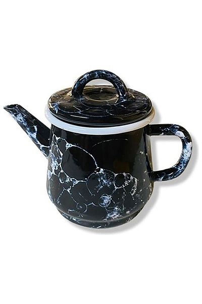 Bidoluraf Black Enamel Teapot Small Size 500ml