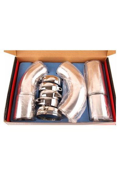 OEM 3 Inch Turbo Intake Air Filter - Aluminum Pipe Set