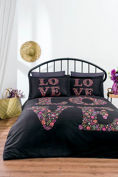 Özdilek Set de husă de pilote Love Bouquet