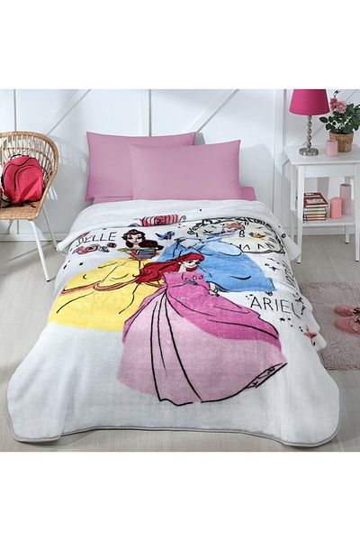Özdilek Disney Licensed Princess Time Children's Blanket - Single 155x215 Cm