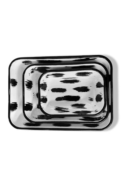 Bidoluraf Brush Pattern Appetizer / Salad Plate Large Size