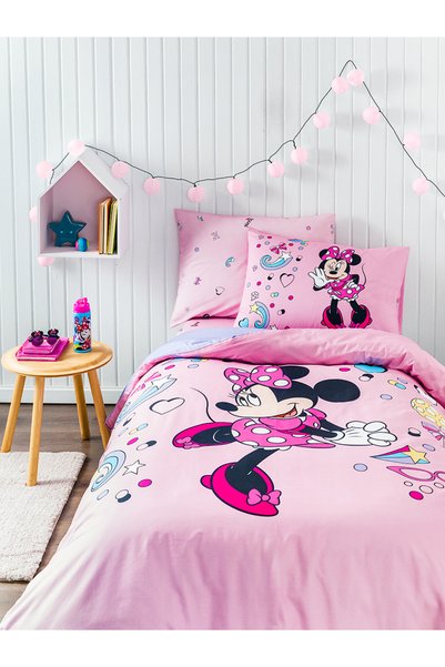 Özdilek Set cuvertură de pilota pentru copii, cu licență Disney, Icon Minnie ...