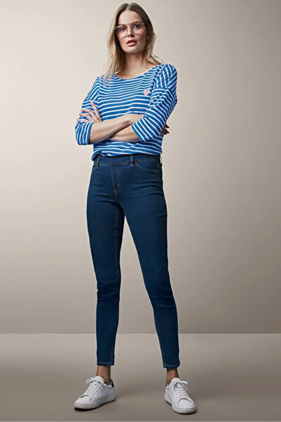 Tchibo Women Skinny Fit Washed Stretchable Jeans, Blue