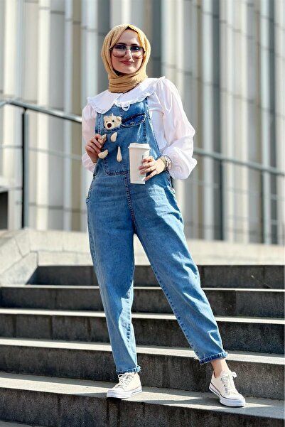 Sevitli Salopet Jeans Salopet-albastru