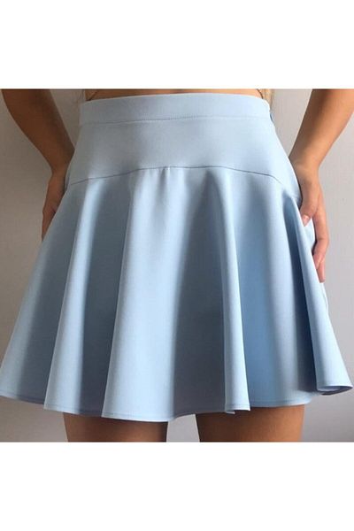 AL&SU BUTİK Fusta mini pantaloni scurți albastru baby de damă