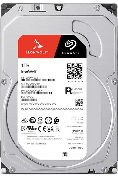 starnewstore Sblx Ironwolf 1Tb Nas Cmr 3.5 Inch Sata 6Gb/S 5400Rpm 64Mb Cache Internal Hard Disk