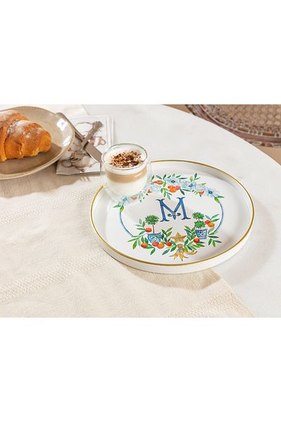 Madame Coco صينية تقديم ريميني مستديرة