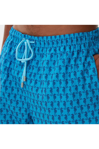 Nautica Erkek Mavi Baskılı Deniz Şortu