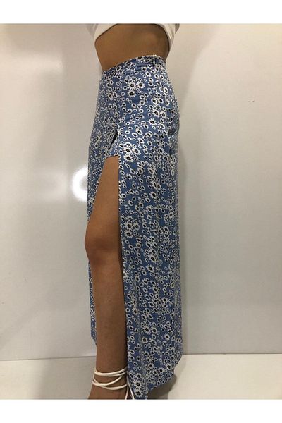 AL&SU BUTİK Fusta de damă cu pantaloni scurți lungi cu fantă în față