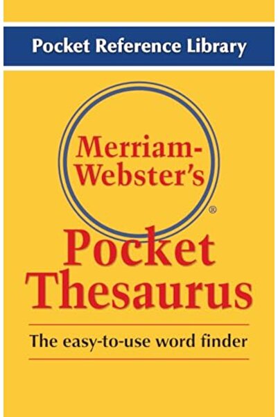 Merriam Webster Inc Merriam Webster's Pocket Thesaurus