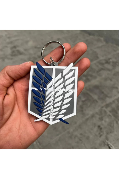 alhemengelir أنيمي هجوم على تيتان أجنحة الحرية سلاسل المفاتيح البلاستيكية