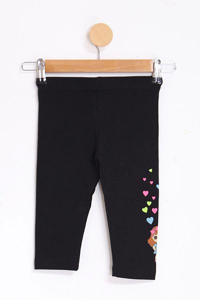 Vicuna 3-7 Years Black Printed Tights