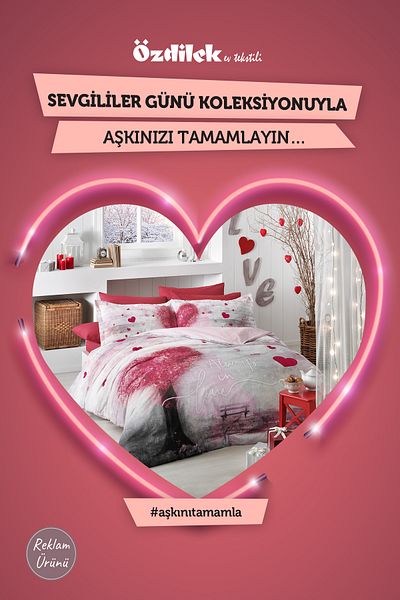 Özdilek Σετ Παπλωματοθήκη Always In Love