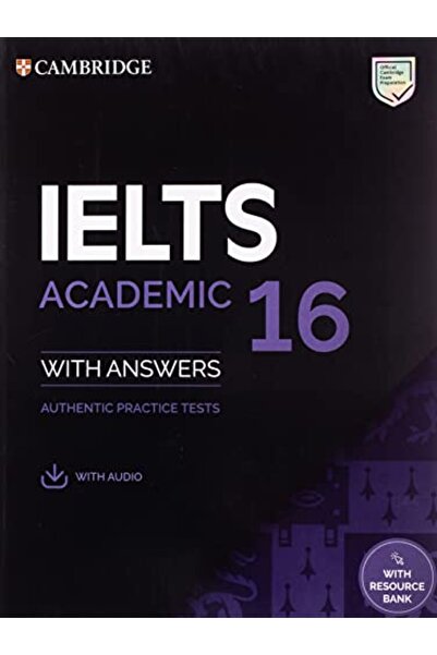 Cambridge كتاب IELTS 16 الأكاديمي للطلاب مع الإجابات والصوتيات مع بنك الموارد