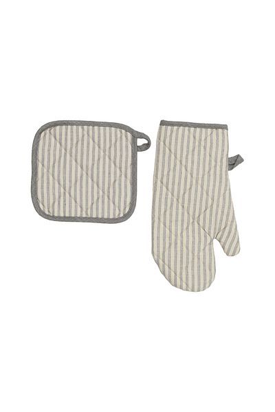 FLORETTA Natural Kitchen Gloves & Pot Holders Set