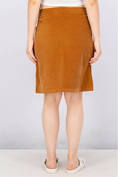 Tchibo Women Textured Cord Mini Skirt, Brown