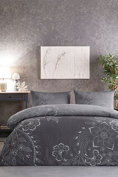 Özdilek Vintage Lily Single Soft Life Satin Duvet Cover Set
