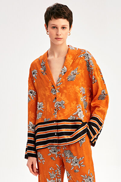 Perspective Melia Orange Color Women's Shirt