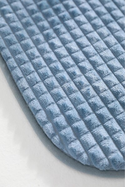 FAVORA Σετ 2 Πατάκια Μπάνιου με Σφουγγάρι Πυραμίδας - Ινδικό