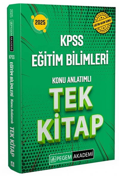 Pegem Akademi Yayıncılık 2025 KPSS Eğitim Bilimleri Konu Anlatımlı Tek Kitap