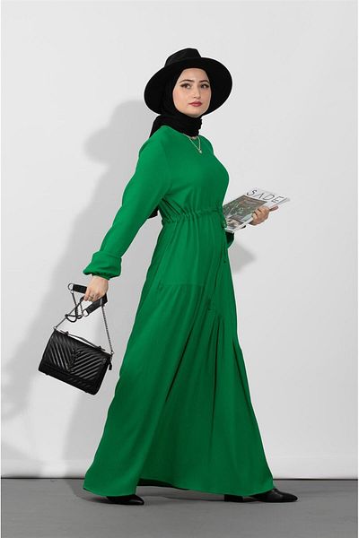 Sevitli Rochie talie tunel-benetton verde