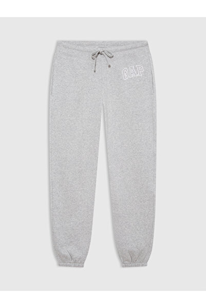 GAP Kadın Gri Gap Logo Jogger Fleece Eşofman Altı