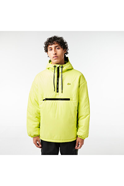 Lacoste Erkek Kapüşonlu Sarı Mont