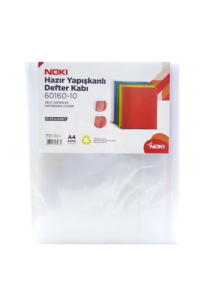 Noki A4 10-Piece Transparent Ready-made Adhesive Notebook Container 60160-10