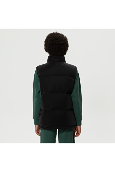 Lacoste Kadın Dik Yaka Kapitone Siyah Yelek