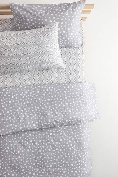 FAVORA Cotton Single Duvet with Star Elastic Sheet