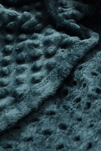 NİVEMESHOME Pearly Petrol Blue - Double Soft Blanket Merino
