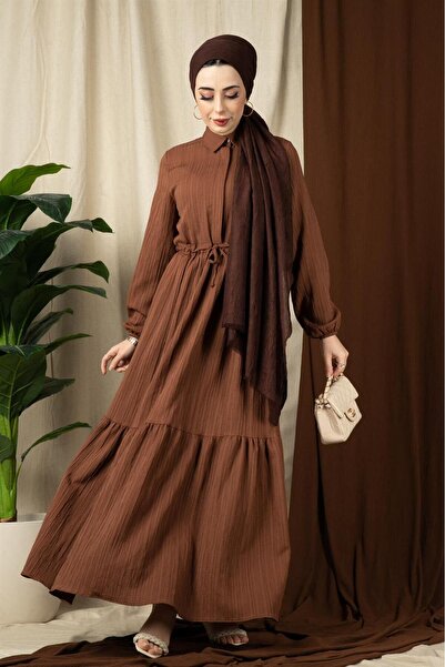 Sevitli Sena Buy Tunnelled Dress-Brown