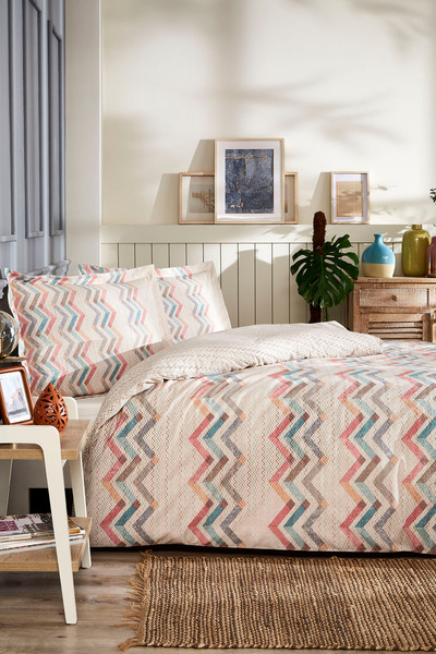 Özdilek Chevron Çift Kişilik Nevresim Takımı