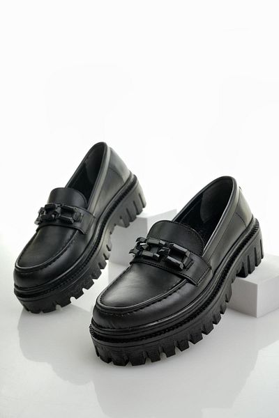 MUGGO Samantha Guaranteed - Thick Sole Buckle Women's Loafer Shoes