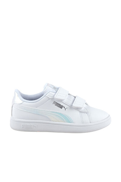 Puma Smash 3.0 Holo 2.0 Çocuk Beyaz Spor Ayakkabı