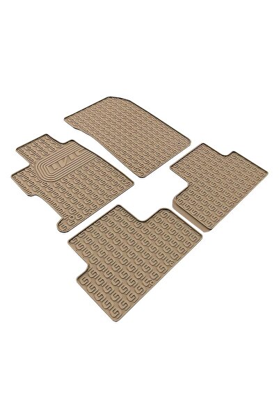 TEAMCAR Honda Civic Paspas Bej Araca Özel 2012 2016 Yumuşak Kauçuk Tam Uyumlu...