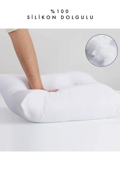 FAVORA Perna Silicon Cu Marge Perna 400 Gr 45x45 Cm
