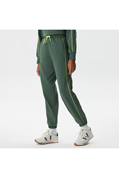 Lacoste Kadın Jogger Desenli Haki Eşofman Altı